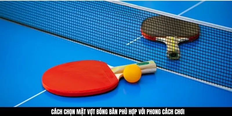 Cách chọn mặt vợt bóng bàn phù hợp với phong cách chơi